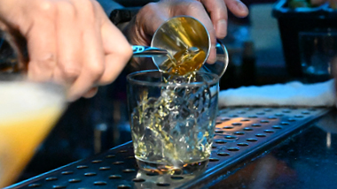 Bartender Preparing a Cocktail