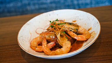BBQ Shrimp Breakfast at Meril