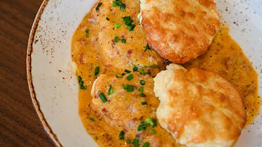 Biscuits and Gravy at Meril