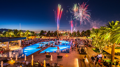 Fireworks at M Pool