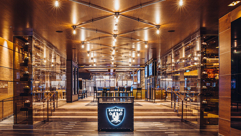 Raider's Tavern & Grill entrance at The M Resort
